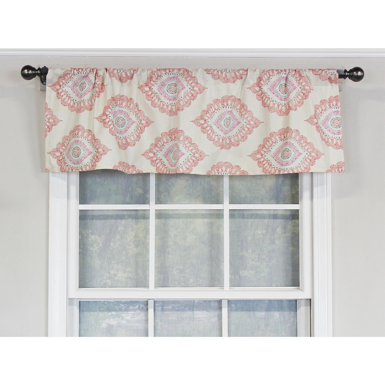 RLF Home Exquisite Tailored Valnance for Windows 50″ x 14″ Scarlet