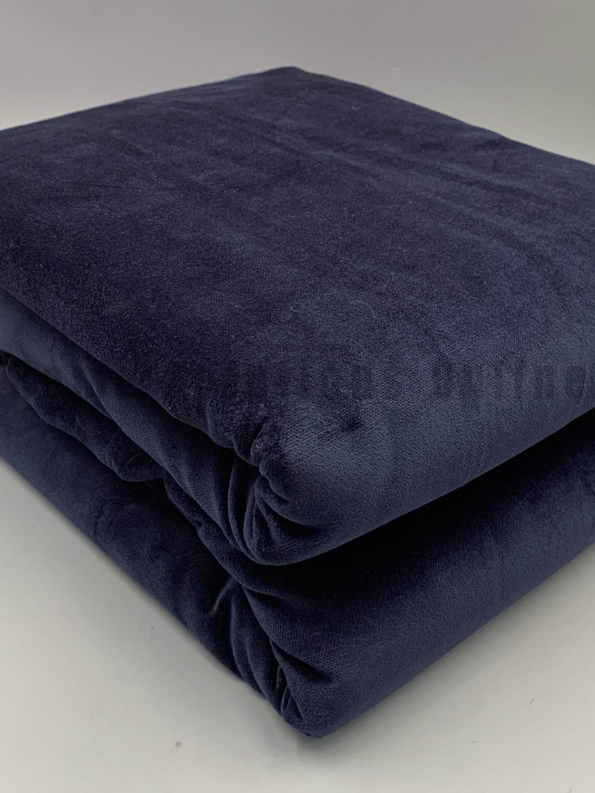 Pottery Barn Velvet Twill Blackout Curtain Panel Drape Navy Blue 96″ #B1048