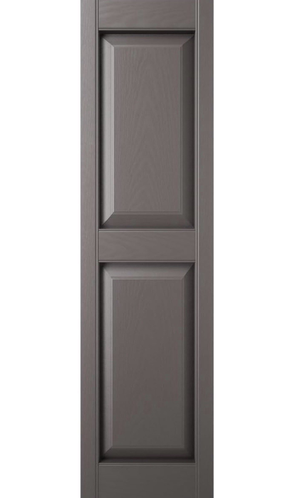 Ekena Millwork Lifetime Vinyl Standard (Per Pair), 14.75″W x 55″H, Musket Brown