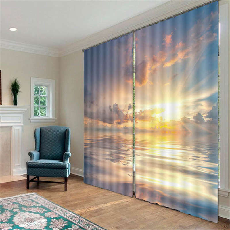 Eye-dazzling Radiance 01 3D Curtain Blockout Photo Print Curtains Fabric Window