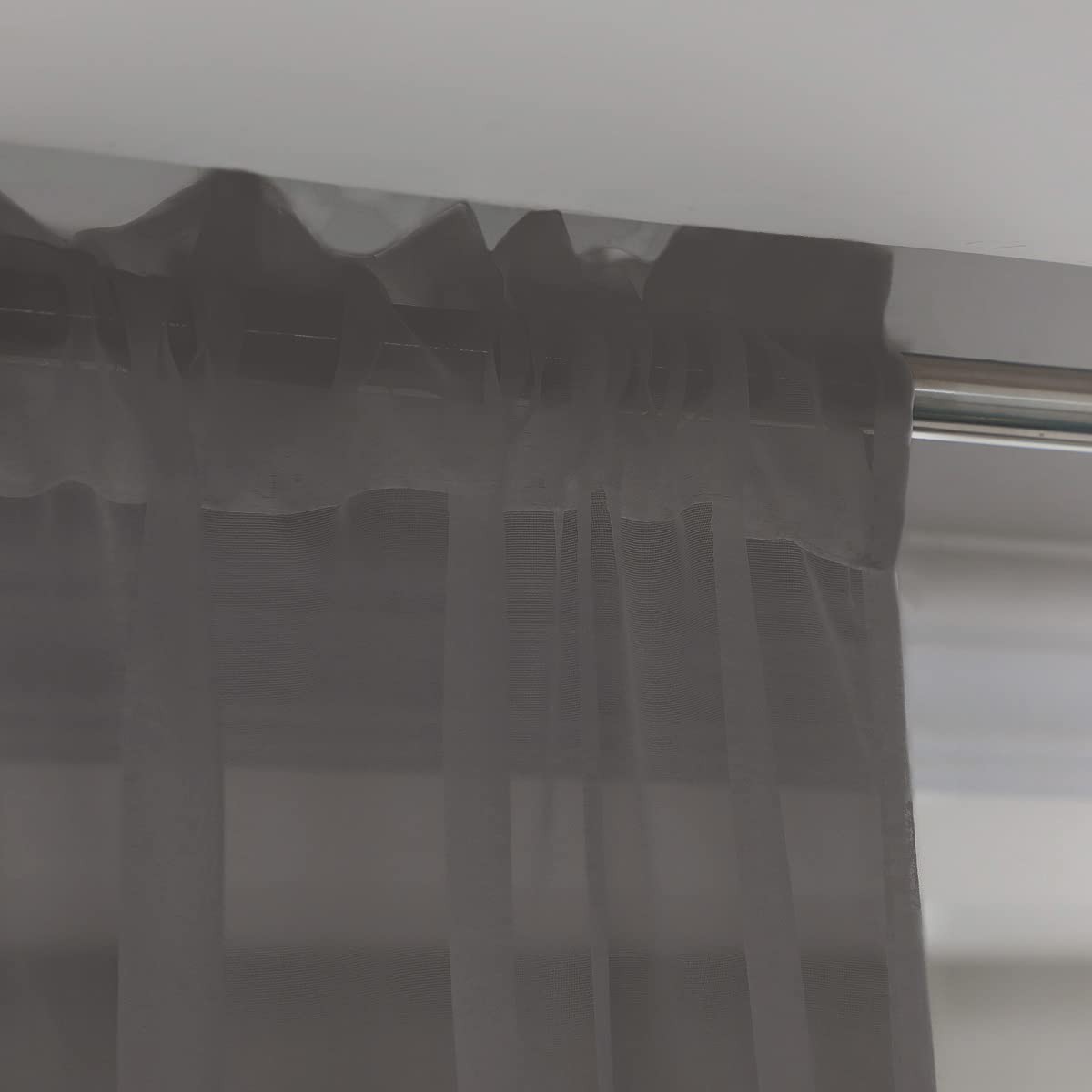 Window Dark Gray Sheer Curtains 84 Inches Long 2 Panels Sheer Curtain Basic R…