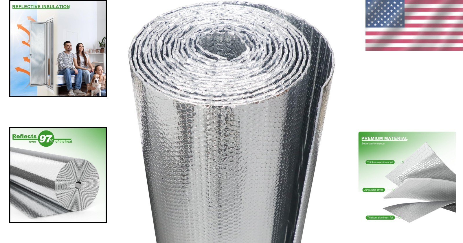 Versatile Reflective Foam Insulation Roll 48” x 10ft – Ultimate Heat Protection