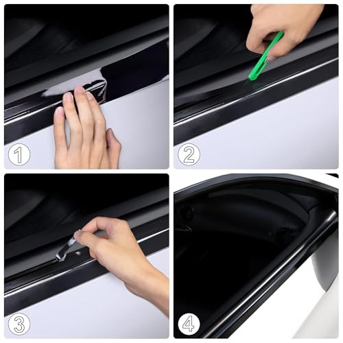 Gloss Black 5inx30ft Vinyl Film Tapes Kit for Cars – Blackout Vinyl Wrap