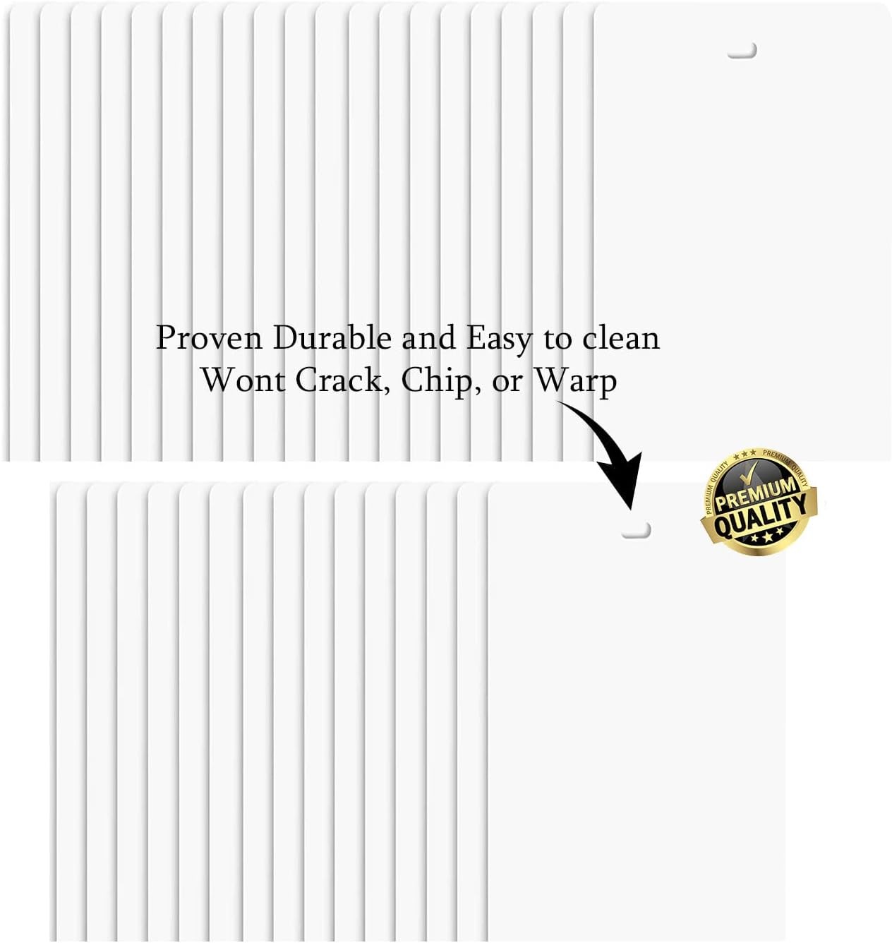 Vertical Blinds Replacement Slats Heavy Duty PVC Smooth Curved (White) You Pick