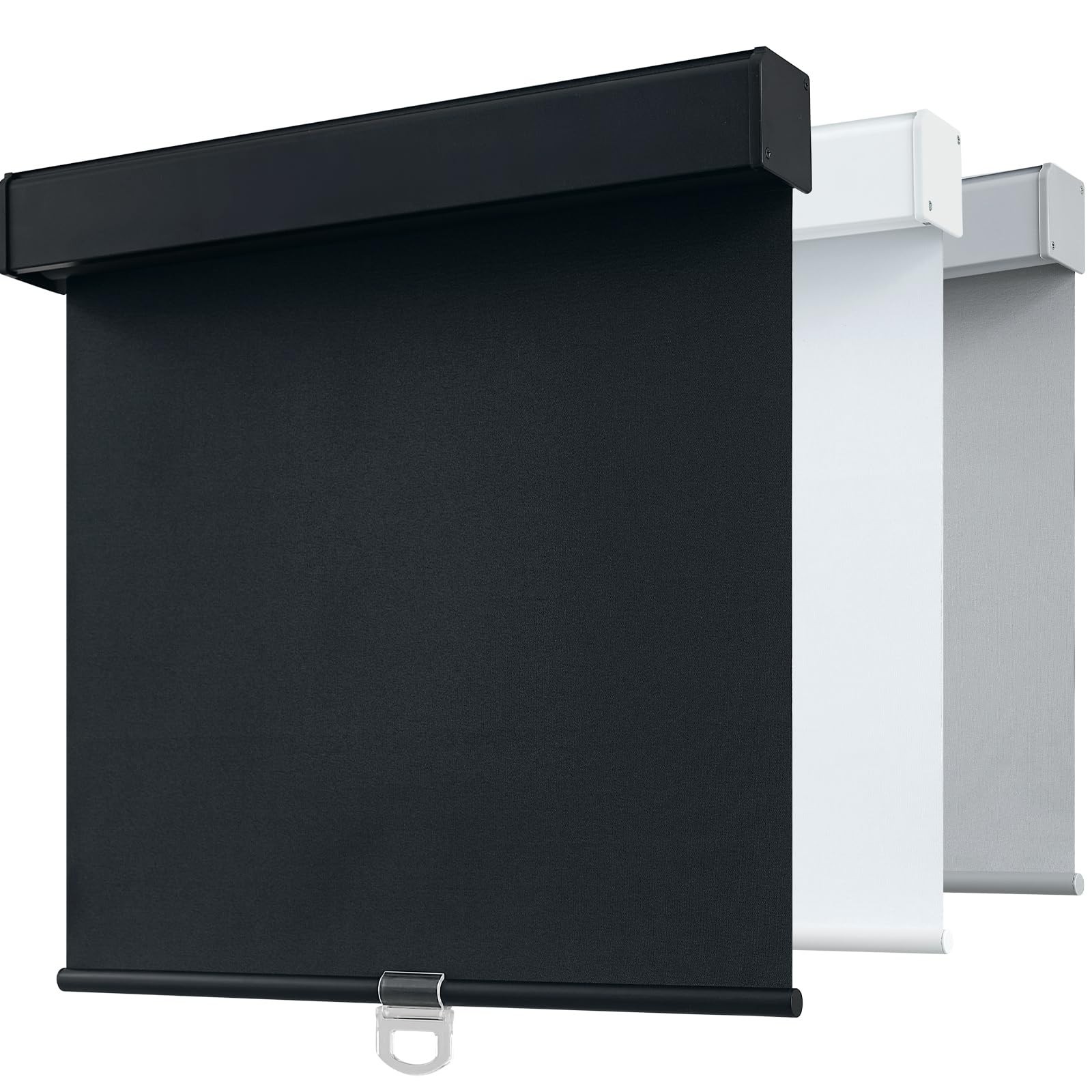 SHADEMOON Blackout Cordless Roller Shades for Windows,Free-Stop System Blind wit