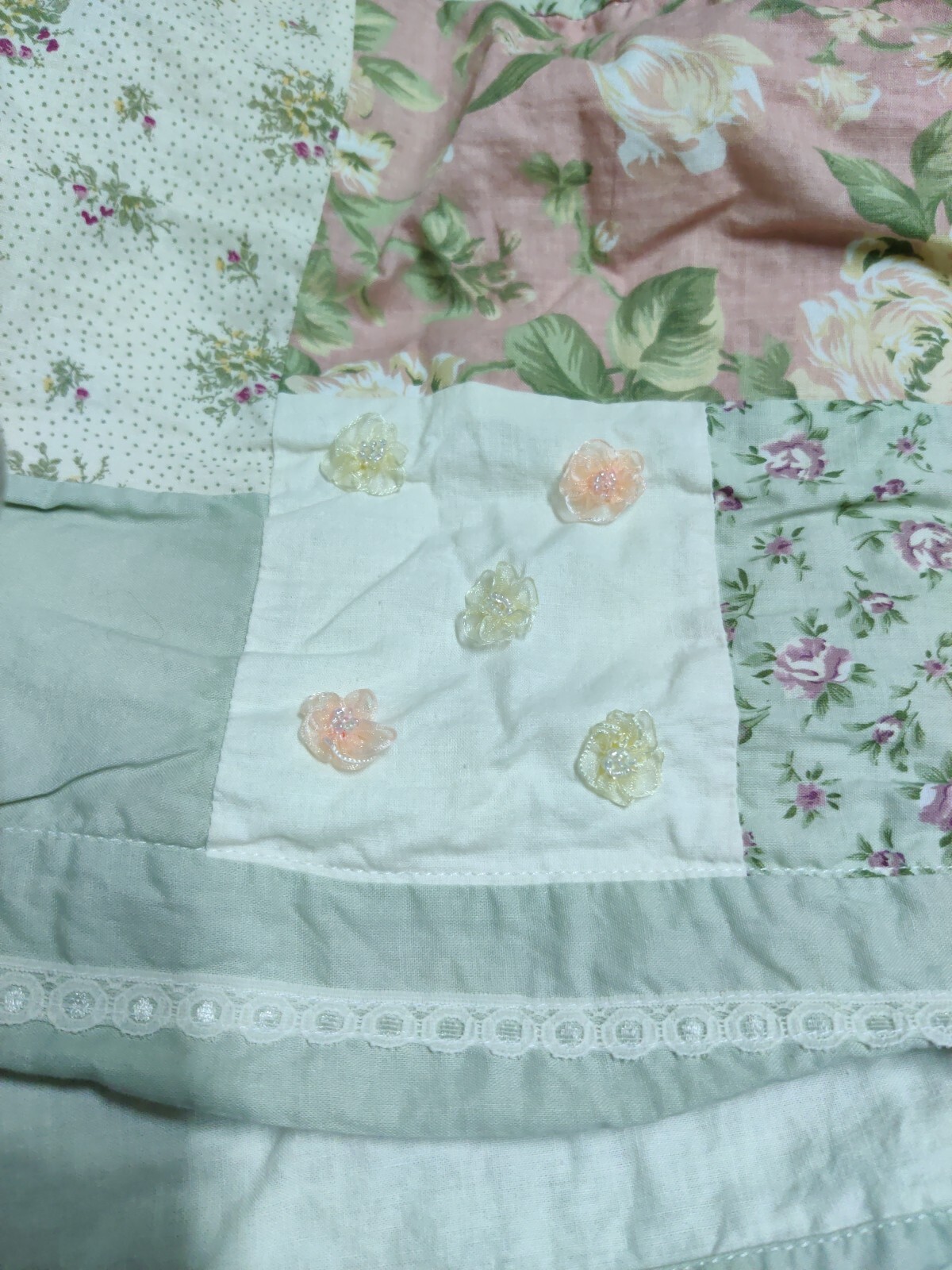 Single JCPenney’s HOME Patchwork Floral Valance French Country 18″X82″