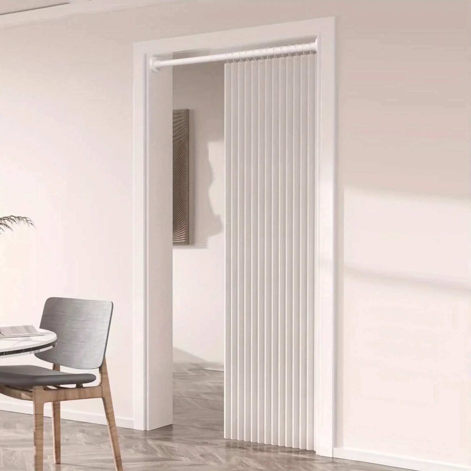 Accordion Style Magnetic Folding Door Curtains Home Decor