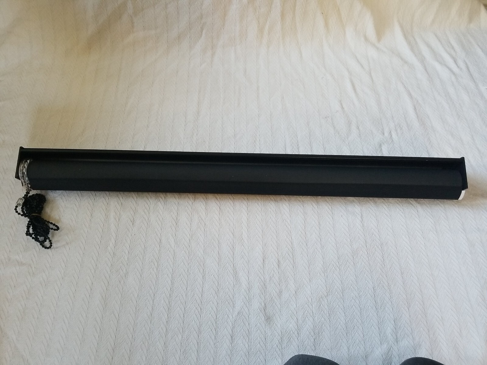 Zebra Roller Blinds 100% Blackout Waterproof Fabric 32″ x 72″ Solid Black