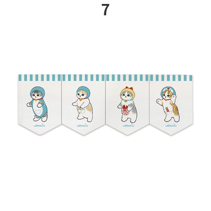 4x Japanese Cartoon Short Door Curtain Triangle Noren Valance Sushi Home Decor