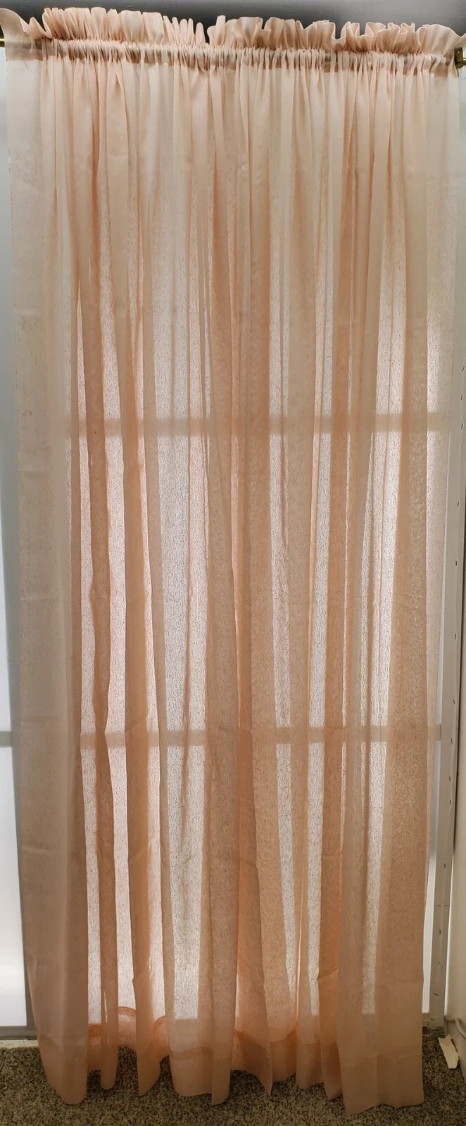 VINTAGE Contessa SILK BLEND 84″ Length Panel Pair Blush Rose 2 Panels 58×84 Each