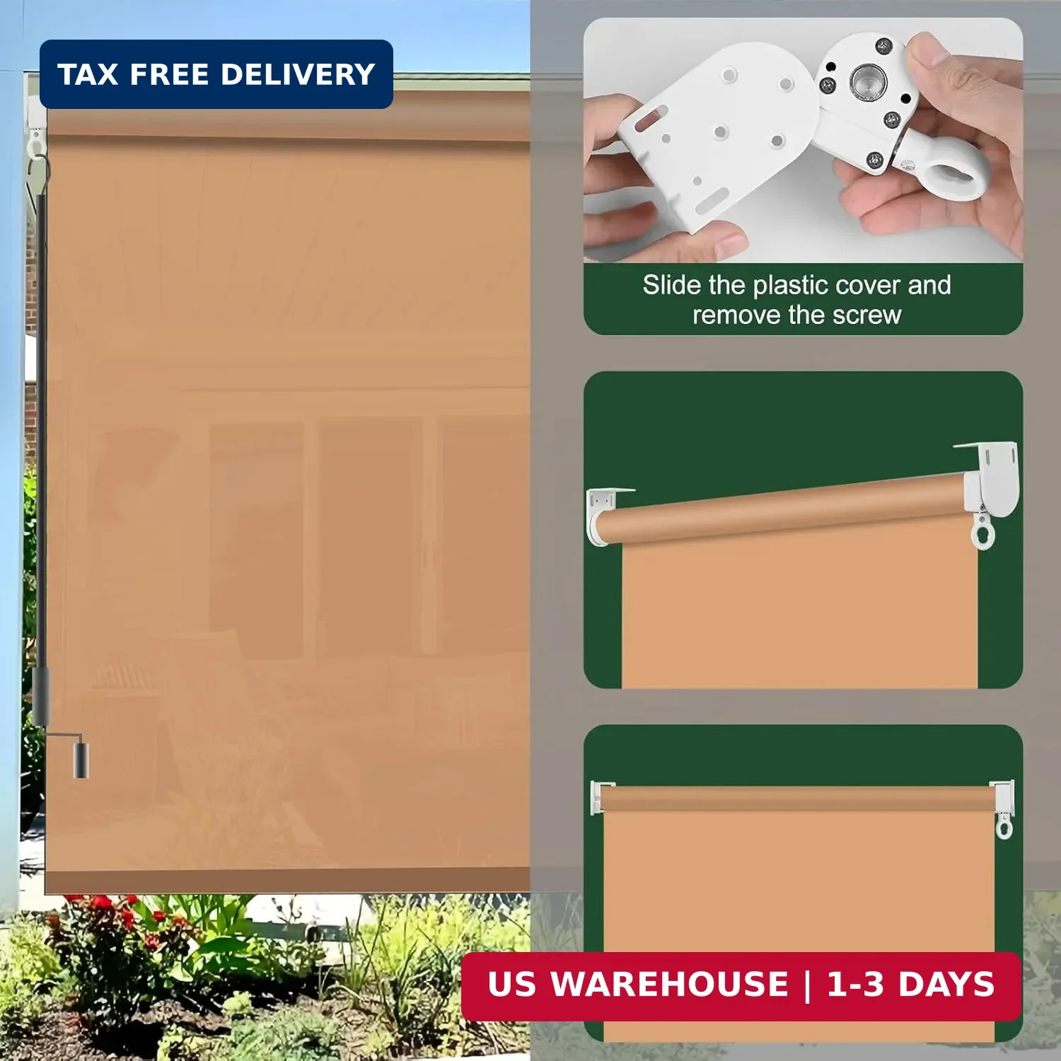 Universal Replacement Installation Accessories for Indoor/Outdoor Sunshade and R