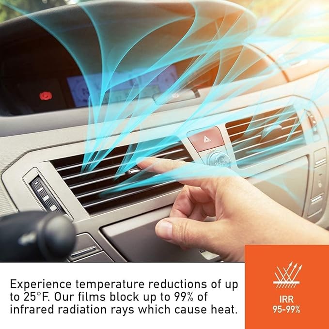 20″x10ft Uncut Roll Window Tint Film VLT 35% UV Block for Car/Home/Office Glass
