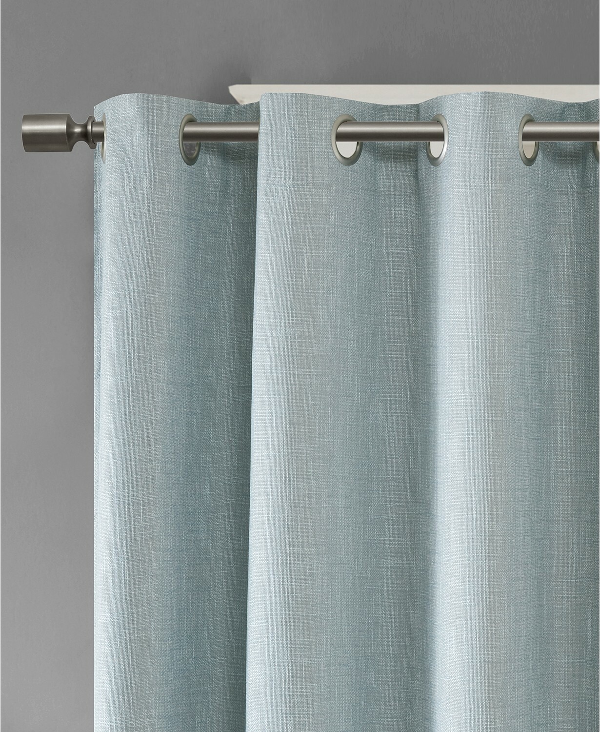 SunSmart Maya Printed Heathered Blackout Grommet Window Panel – 50″ x 54″ – Aqua