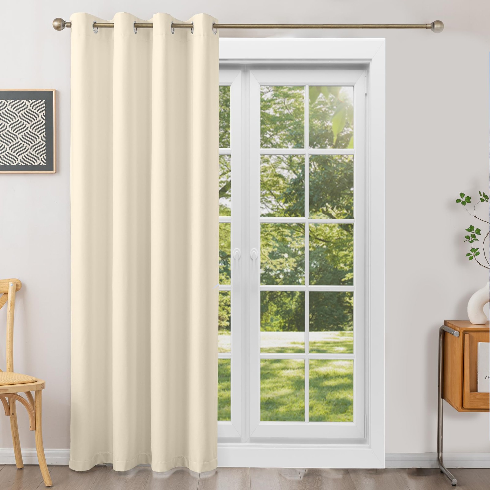 Flame-Retardant NFPA 701 Standard Curtain 96-inch Single Panel 100% Blackout …