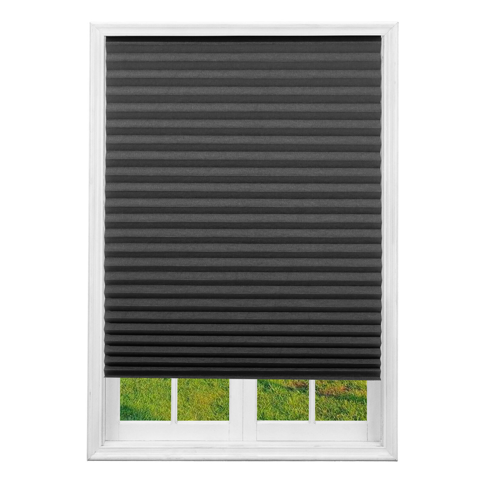 Window Shades Blinds Cordless Self Adhesive Temporary Pleated Paper Blinds Doors