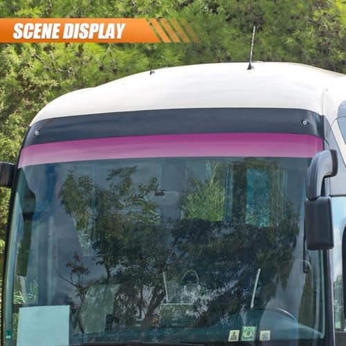 59 x 7.87 Inch Car Windshield Sun Strip Tint, Water-Resistant Window Pink