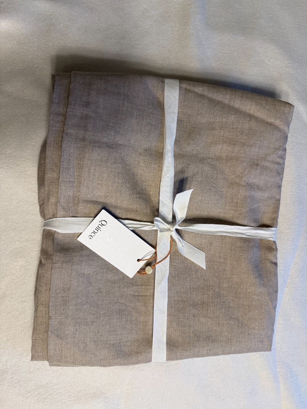 Quince European Linen True Blackout Curtain 48×84 Taupe NWT Single Panel