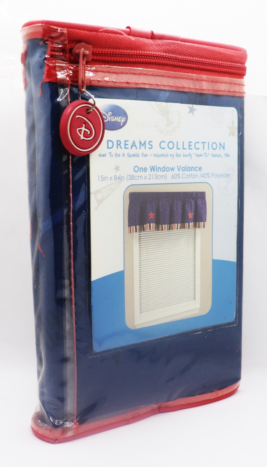 Disney Dreams Collection Window Valance Goofy Baseball 15″ x 84″ Jay Franco