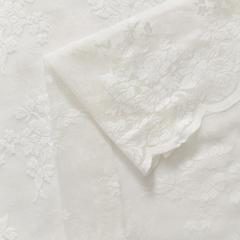 Sheer Lace Curtains Panel Set Rustic Floral Design Home Décor Curtains New