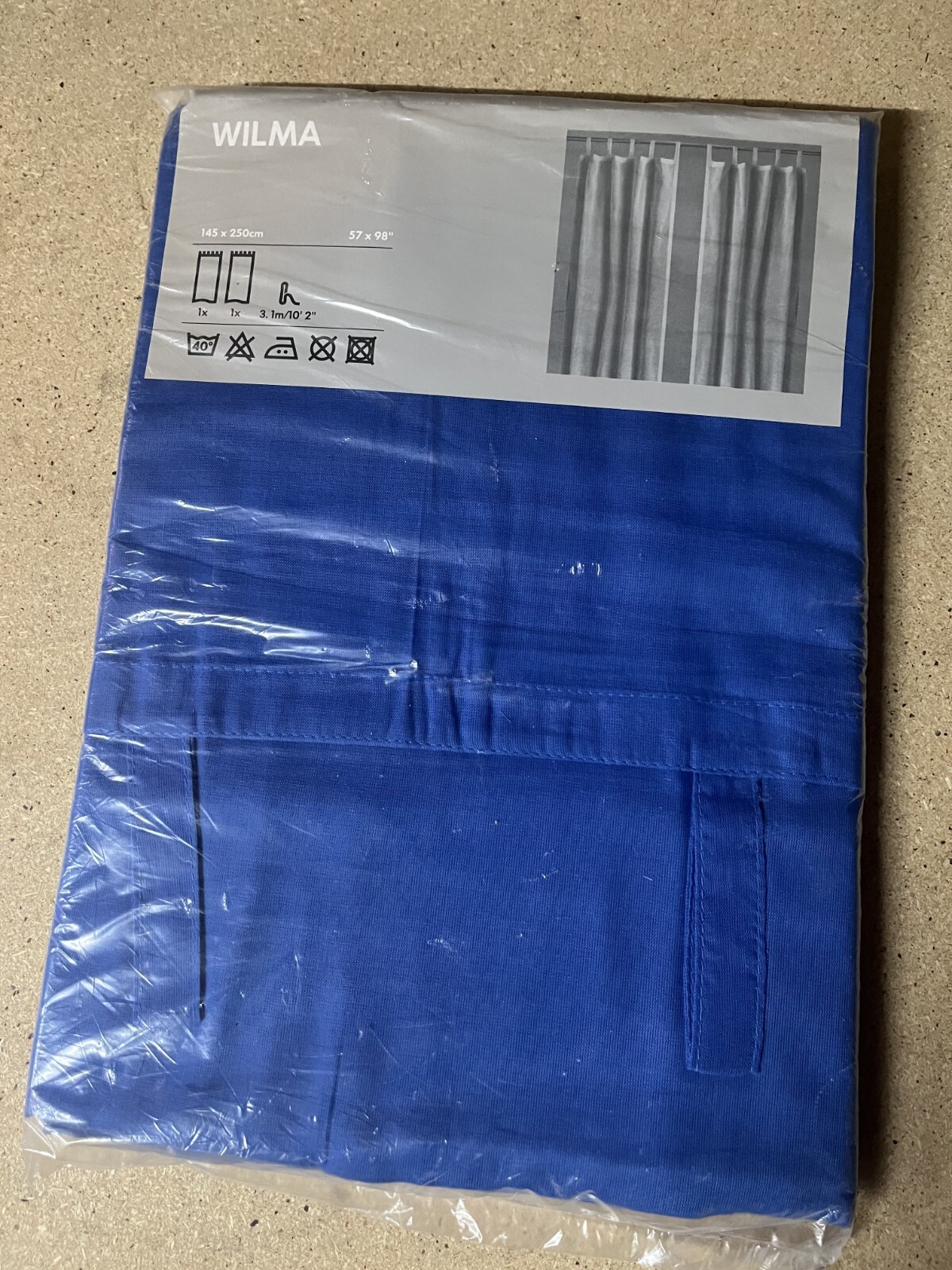 Ikea Wilma Blue Curtains 57″ x 98″ 401.241.31 C07