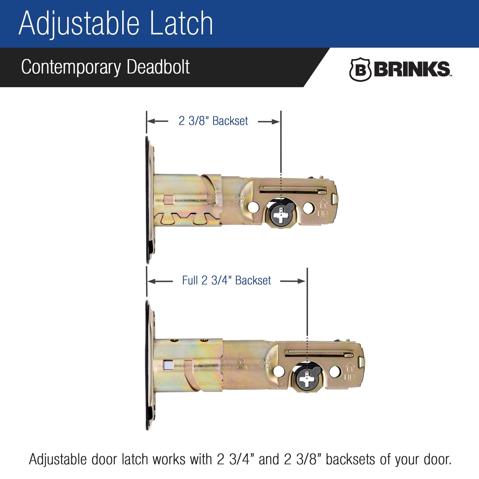 Brinks Lock Single Cylinder – – Keyed Front Door Modern Finish