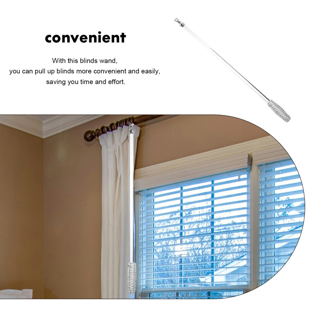 Blind Replacement Parts Iron Transparent Pulling Blinds 1Pcs 22.01X0.79X0.79In