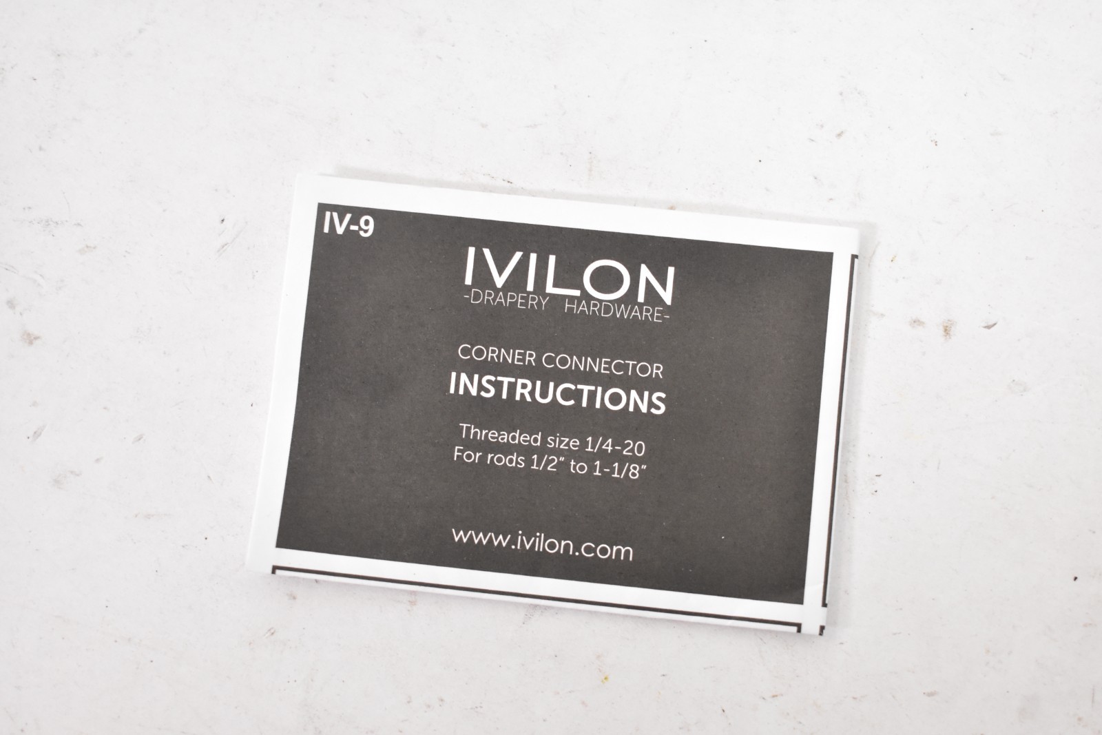 Ivilon Bay Window Curtain Rod Corner Connector Warm Gold JC15 Single Unit