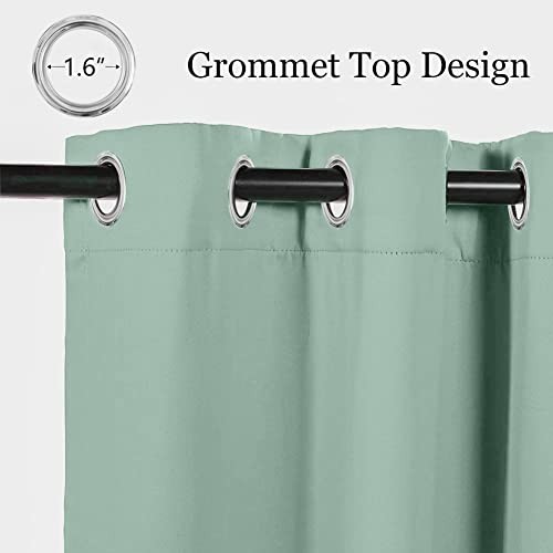 Blackout Curtains for Living Room, 84 Inch Long 52″W x 84″L (Pack of 1) Aqua