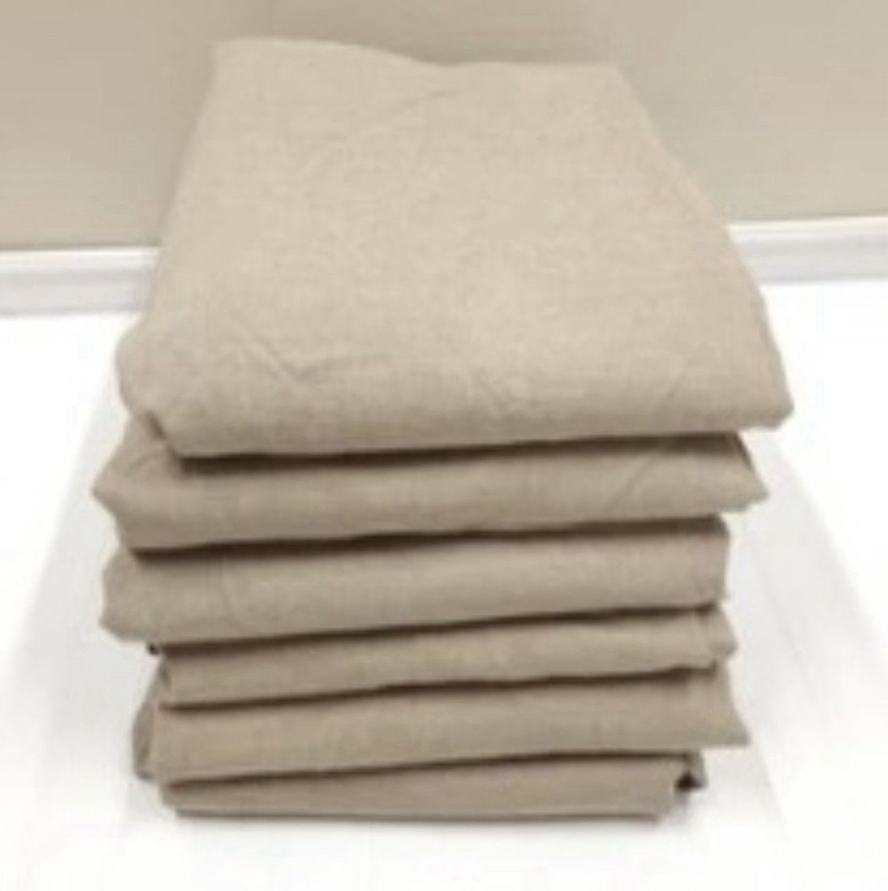 Pottery Barn 50×108 Beige Lined Linen/Cotton Rod Pocket six Opaque Panel lot