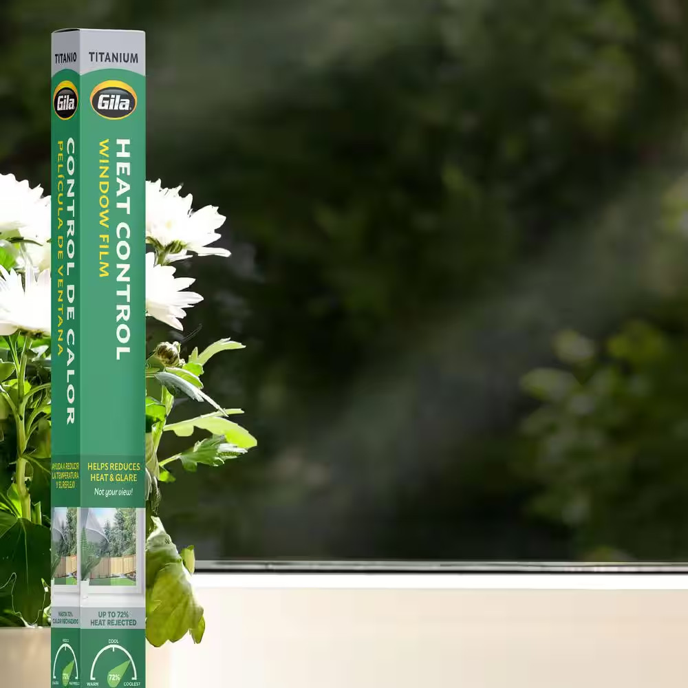 3 Ft. X 6.5 Ft. Heat Control Titanium Window Film