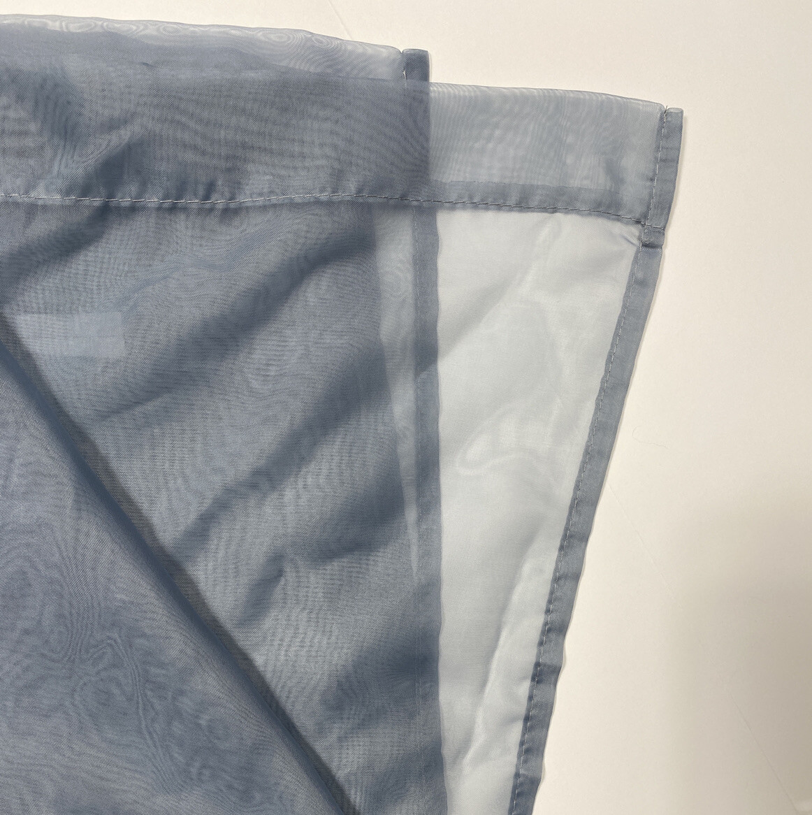 2 Sheer Curtains Panels Drapes Pair Medium Blue Solid 70 Long Window Light