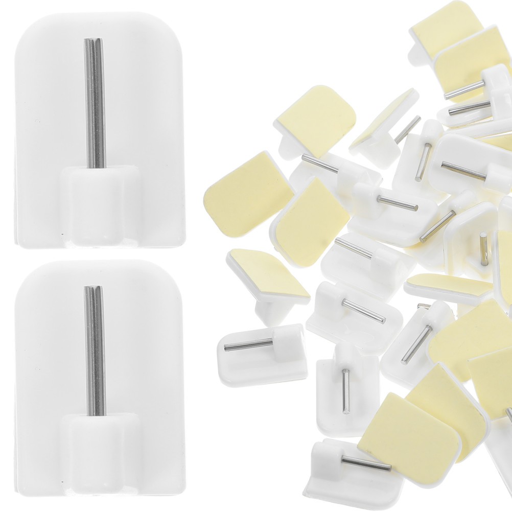 50Pcs Reusable Plastic Curtain Hooks Window Blinds Hanger Set for Daily Use