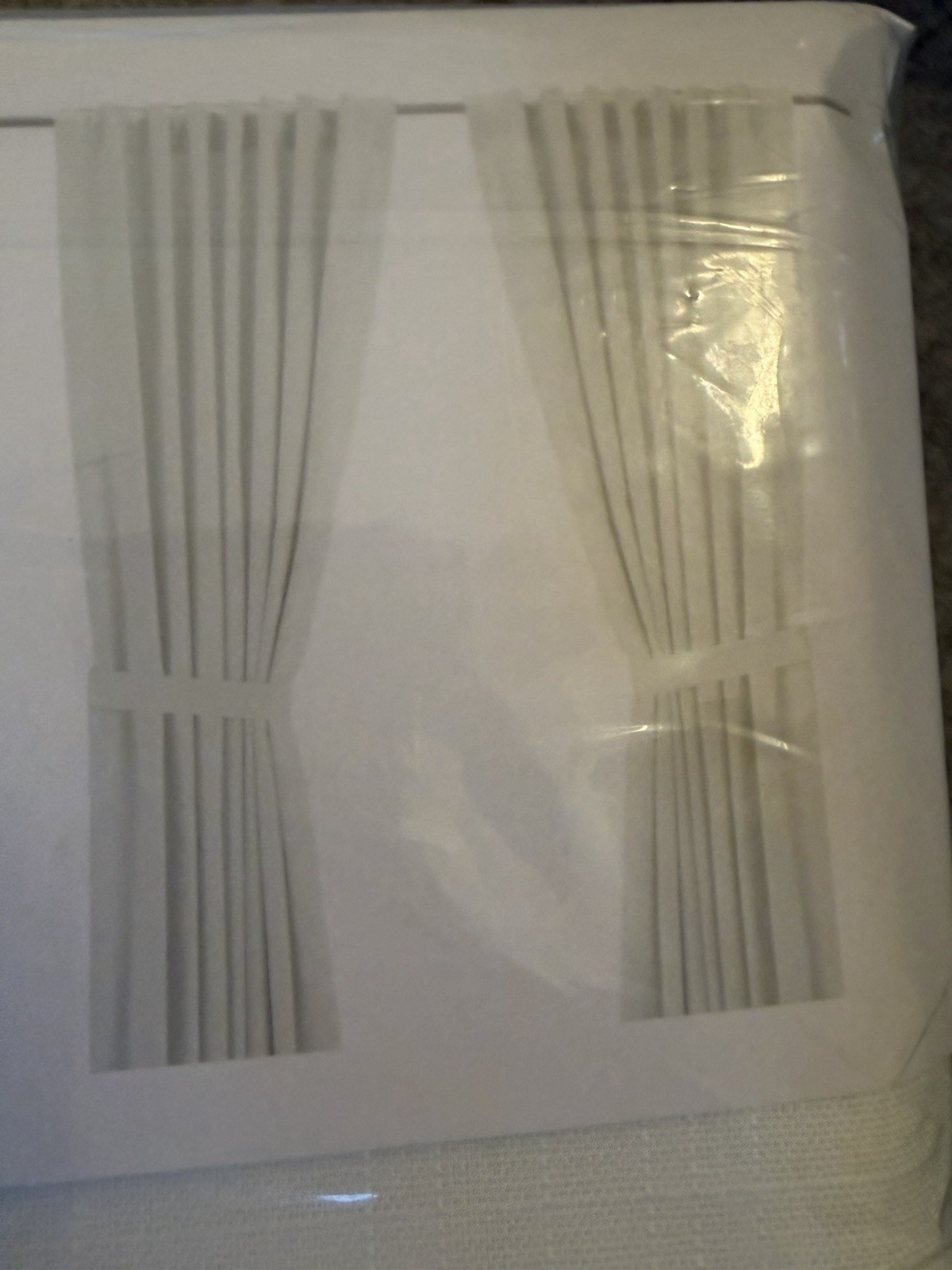 NEW IKEA Ritva Curtains 1 Pair 2 Panels 57”x 98 Cotton Drapes