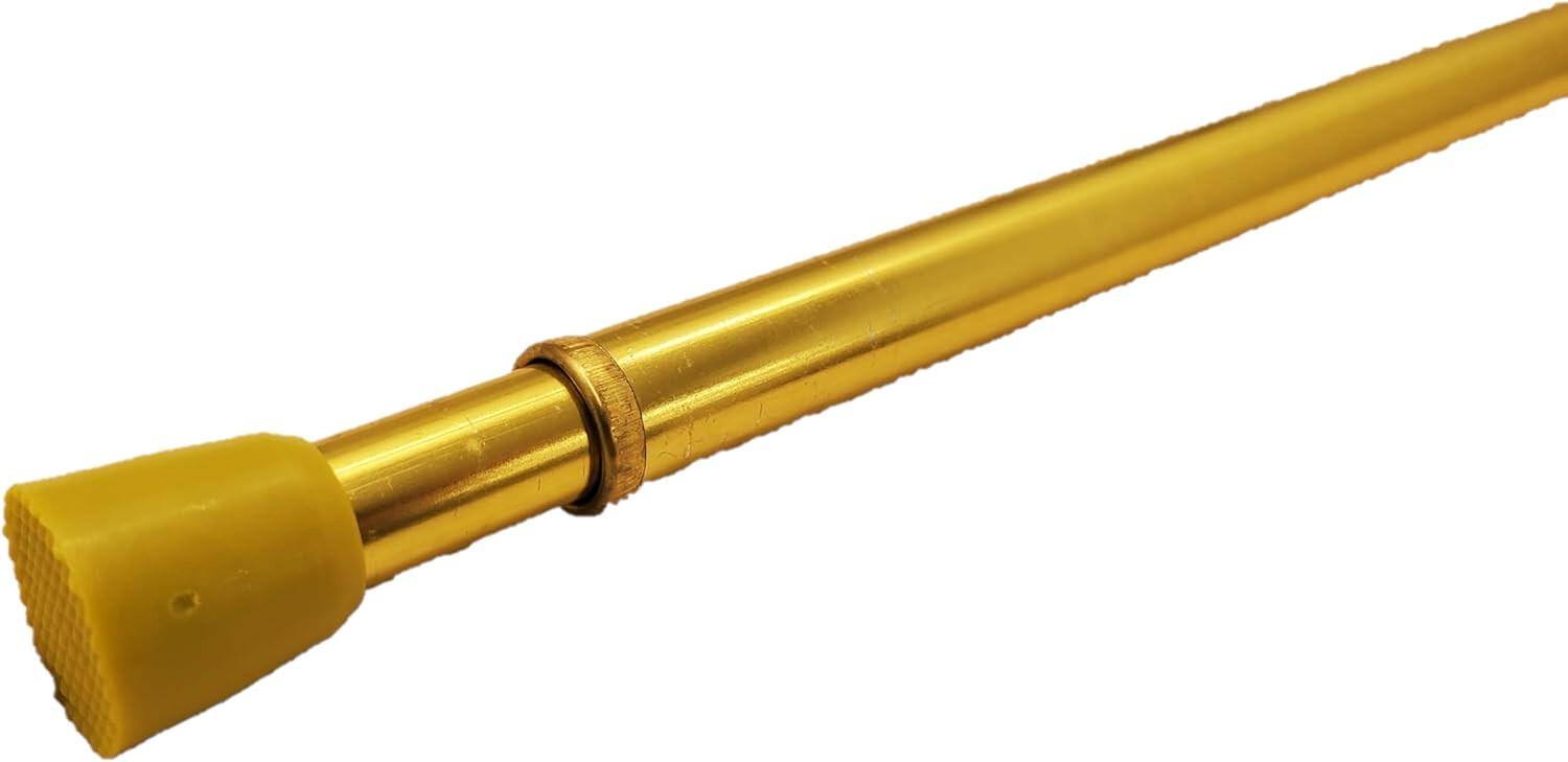 BRASS Regular Duty Lightweight Tension Rod 7/16″ Diameter Adjusts 18-28 or 28-48