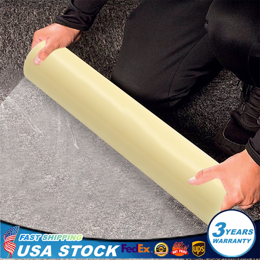 Clear 36″x500ft Self Adhesive Plastic Floor Protector Carpet Protector Film ?USA