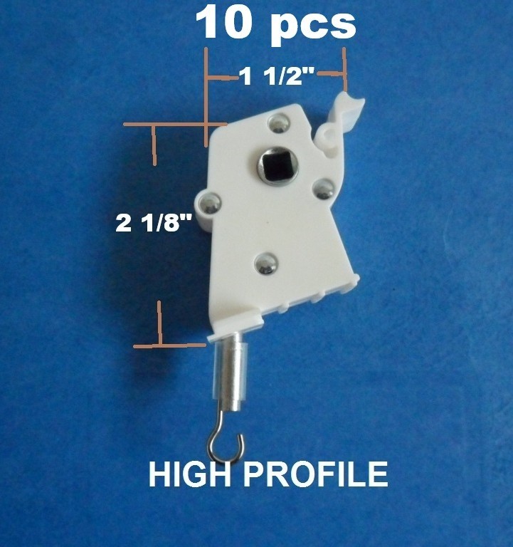 10 pcs White Wand Tilt Control Venetian Window Blinds Wand Tilter High Profile