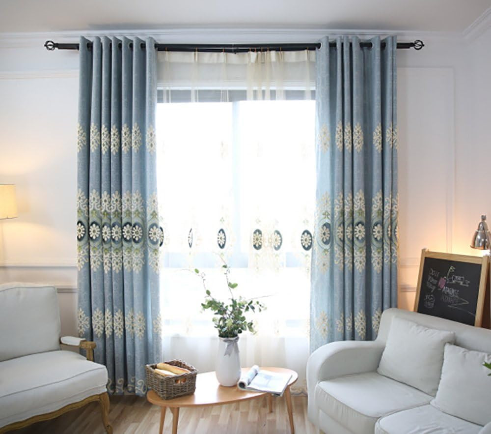 Extra Wide Sheer Curtains & Room Divider Drapes, 2 Panels, W60 X L106