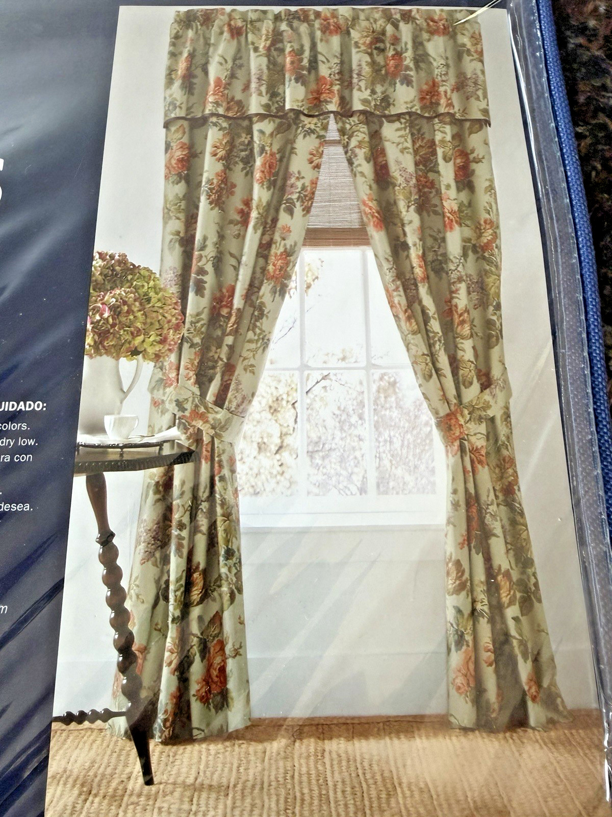 Chaps Home 73277 Brittany Window Valance 80″ x 17″ Country Floral New