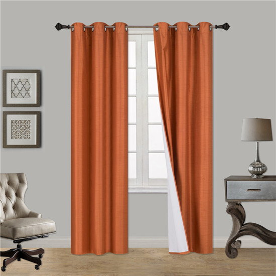 1PC THERMAL Window Treatment Curtain Grommet DRAPE Blackout 63″84″95″108″ ORANGE