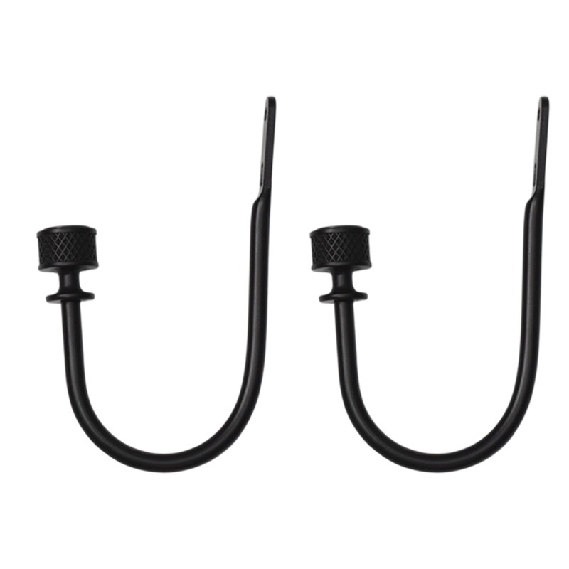Decorative Wall Mount Curtain Tiebacks Hooks, 2 Piece Holdbacks for Daily Use
