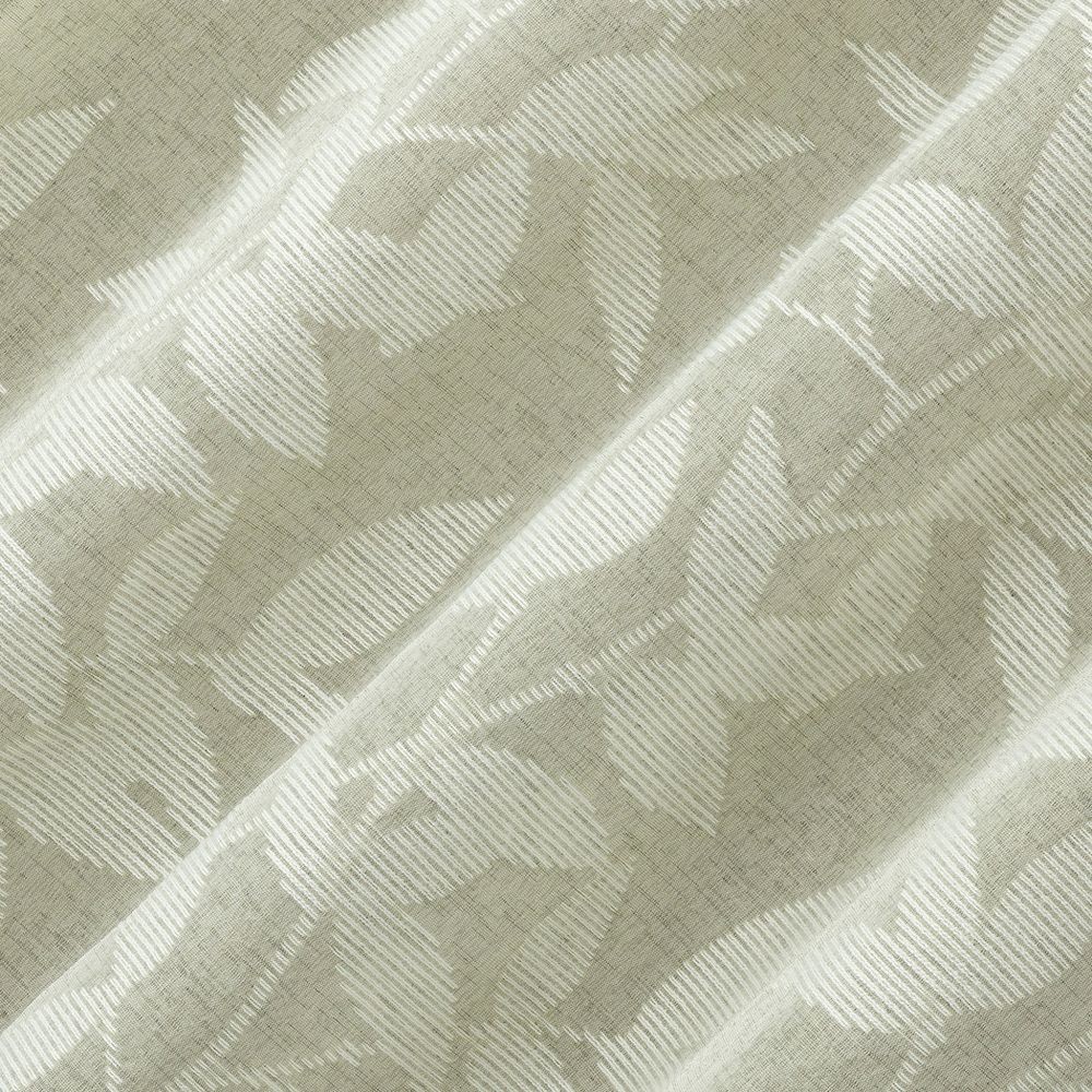 Sun Zero 2pc No. 918 Nadia Textured Botanical Semi-Sheer Grommet Curtain Panels