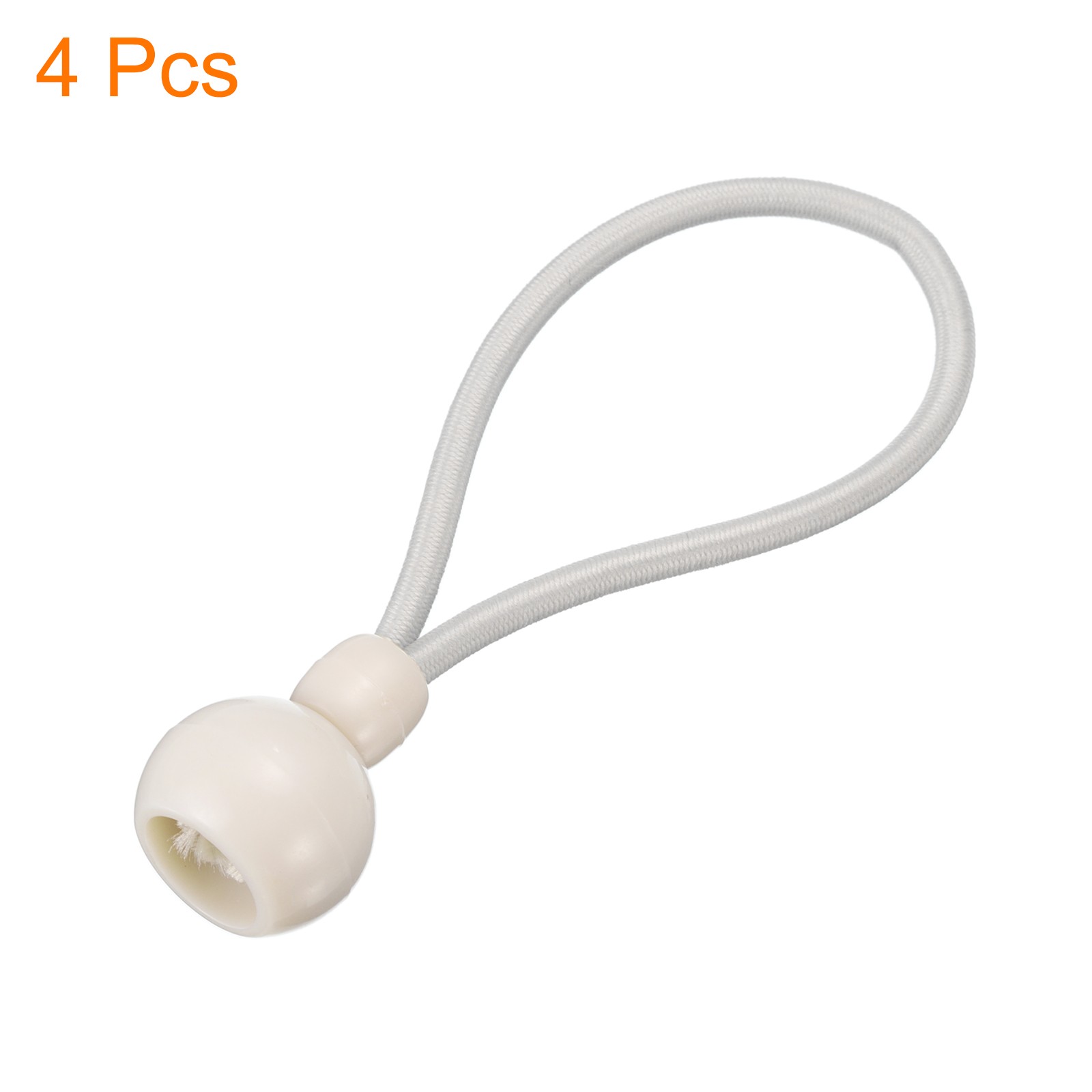 4Pcs Blinds Bungee Tie Downs 3.7 Inch for Roller Blinds Shades Beige