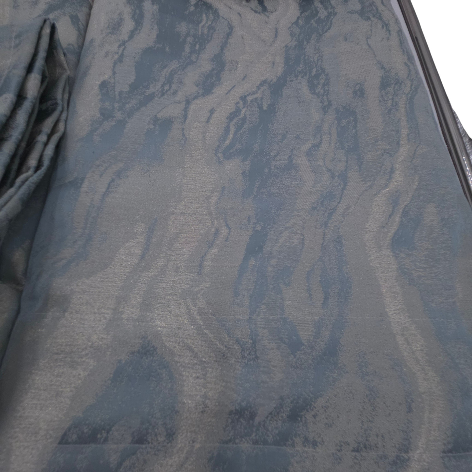 Callisto Home Curtains Drapes Blue Abstract set of 4 Panels 96″ Lined Luxury New