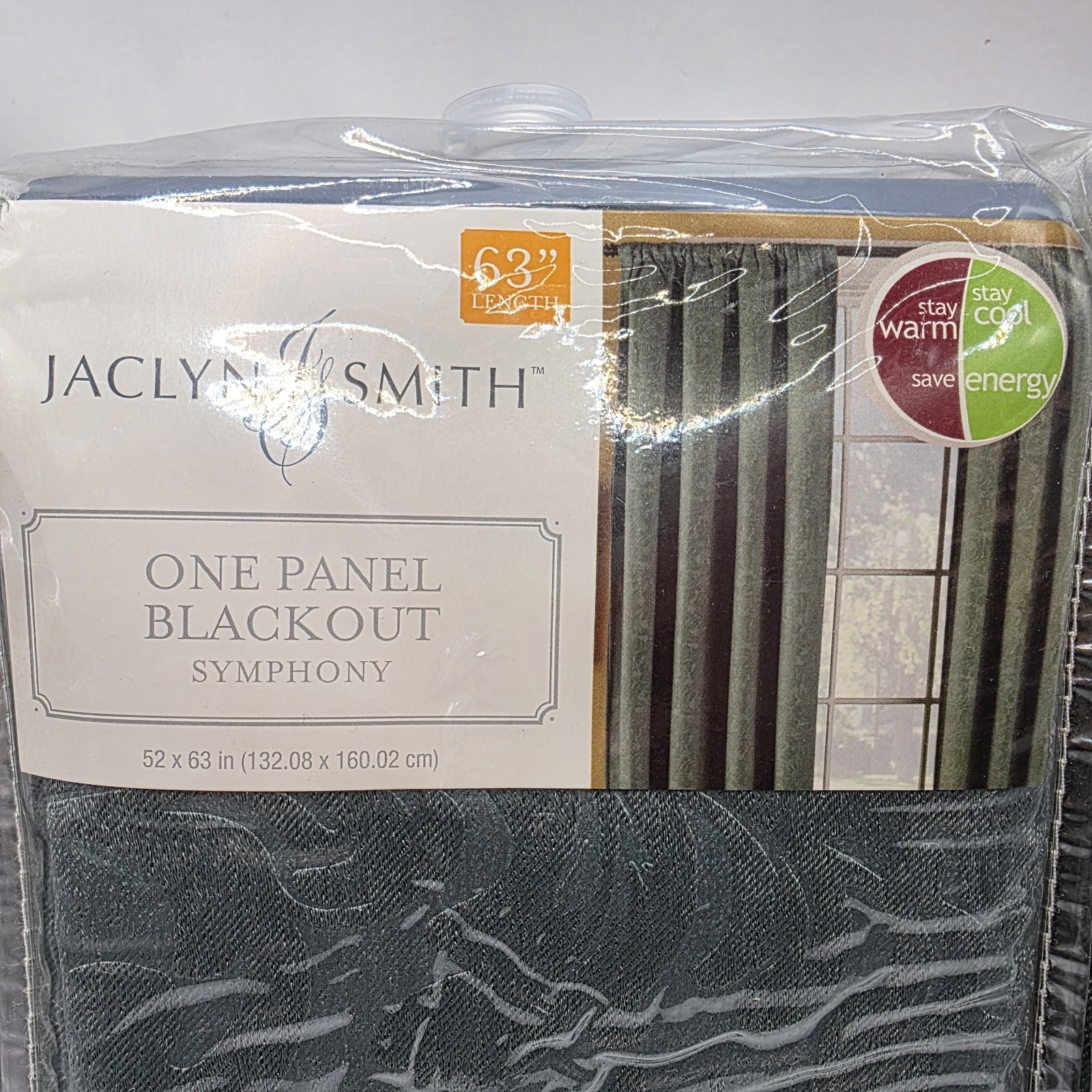 Vtg Jaclyn Smith Curtain Two Panels Blackout 52″x63” Room Darkening K-Mart Blue