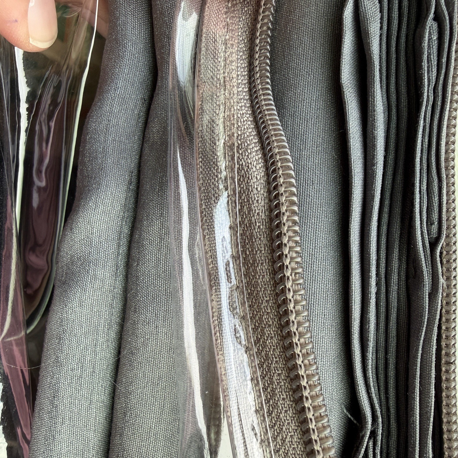 Allen + Roth 52” X 84” Coal Back Tab Lined Curtain Panels Set of 2 NEW #0569010