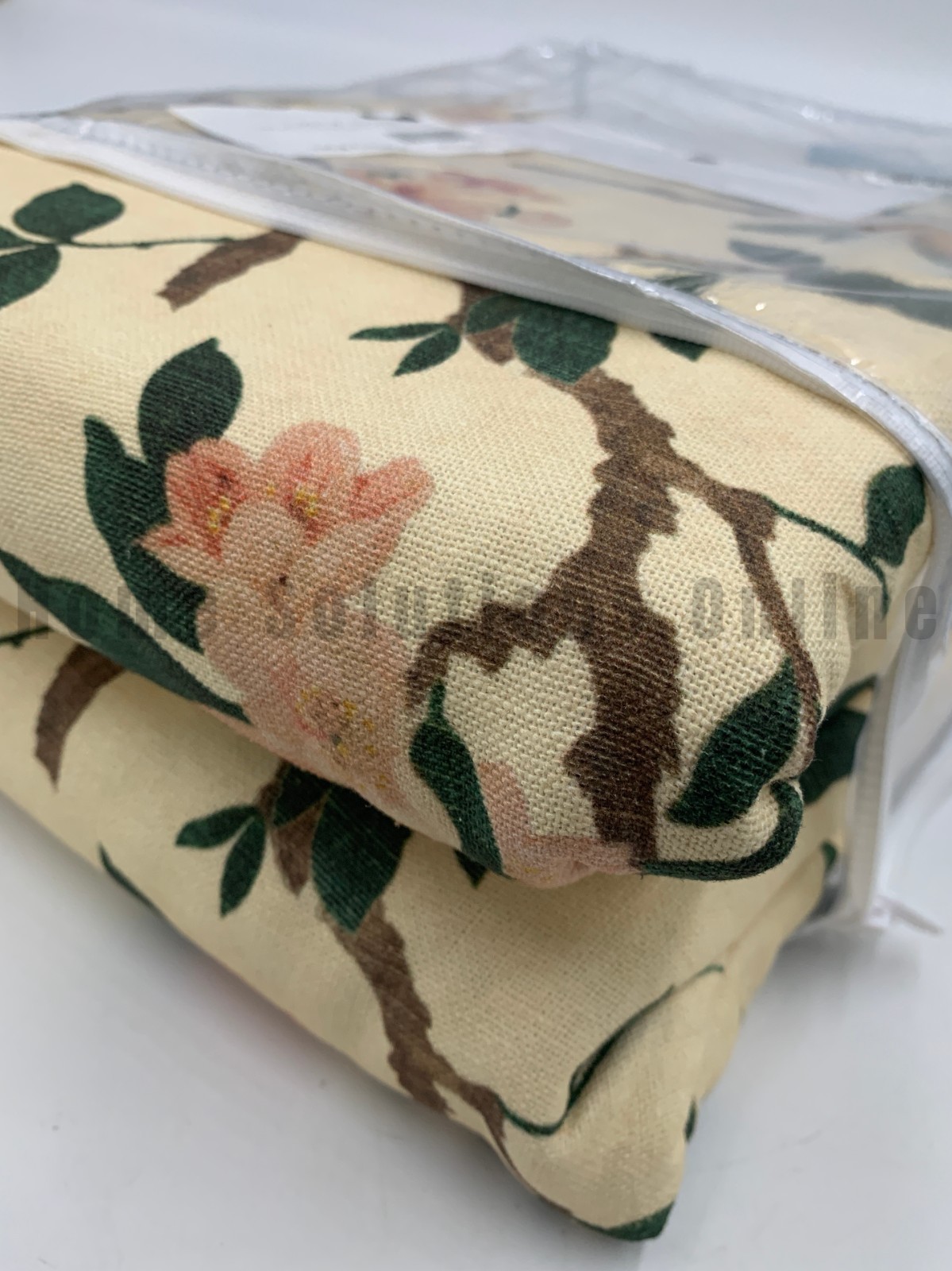 Pottery Barn Nola Floral Printed Blackout Curtain Ivory Multi 84″ #S4231