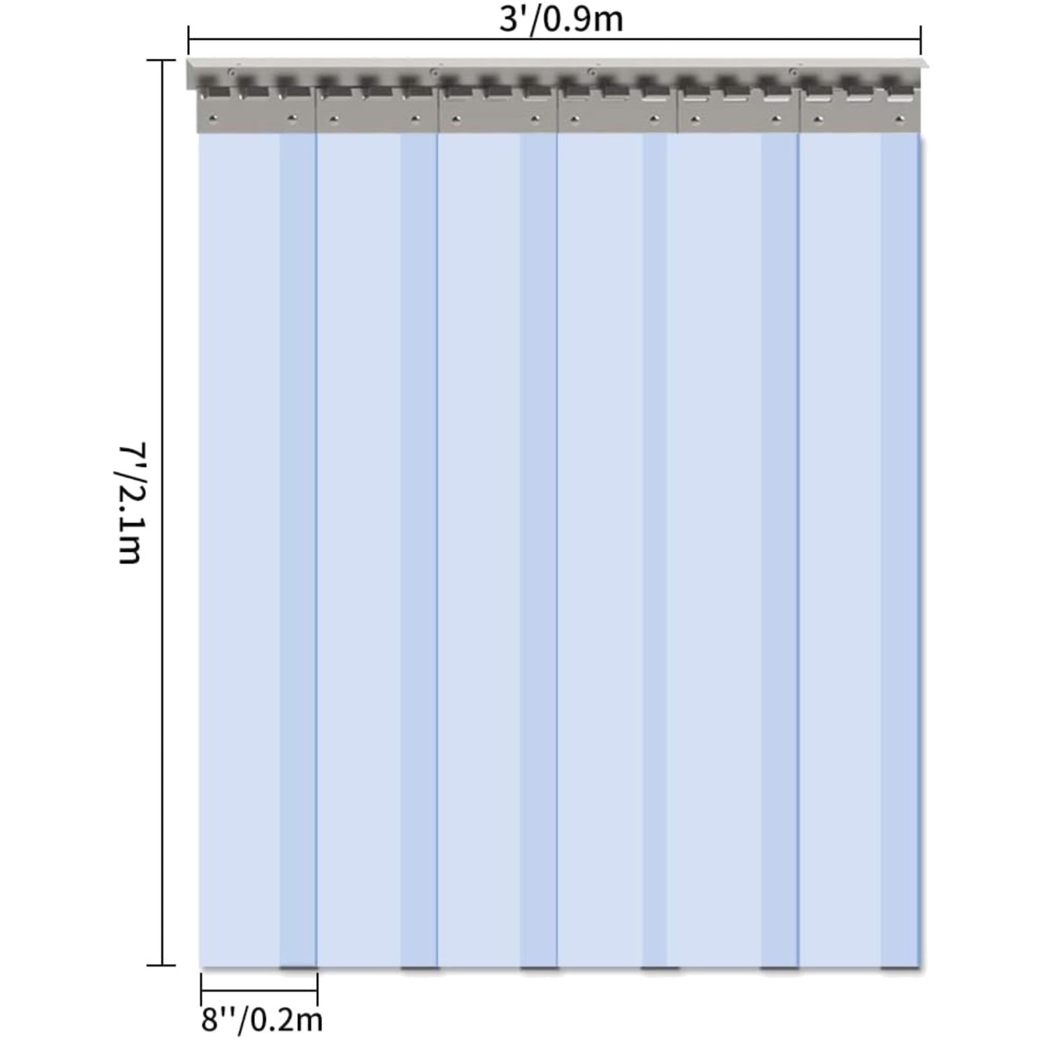 Commercial Grade Clear PVC Strip Curtain