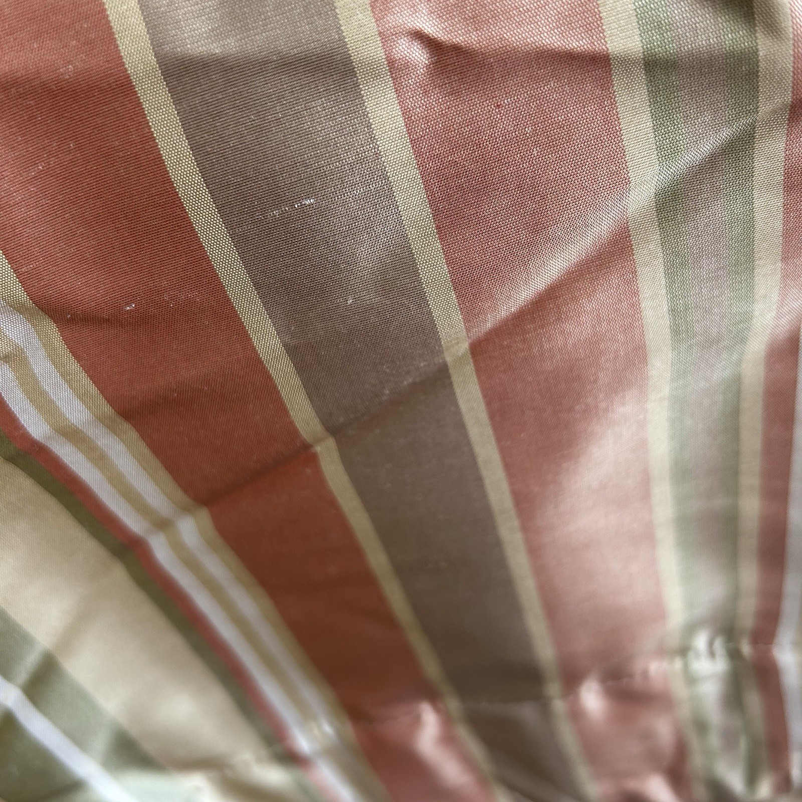 Pottery Barn Silk Drapery Panels Curtain Striped Multi Color Lined 50X84 3 Avail
