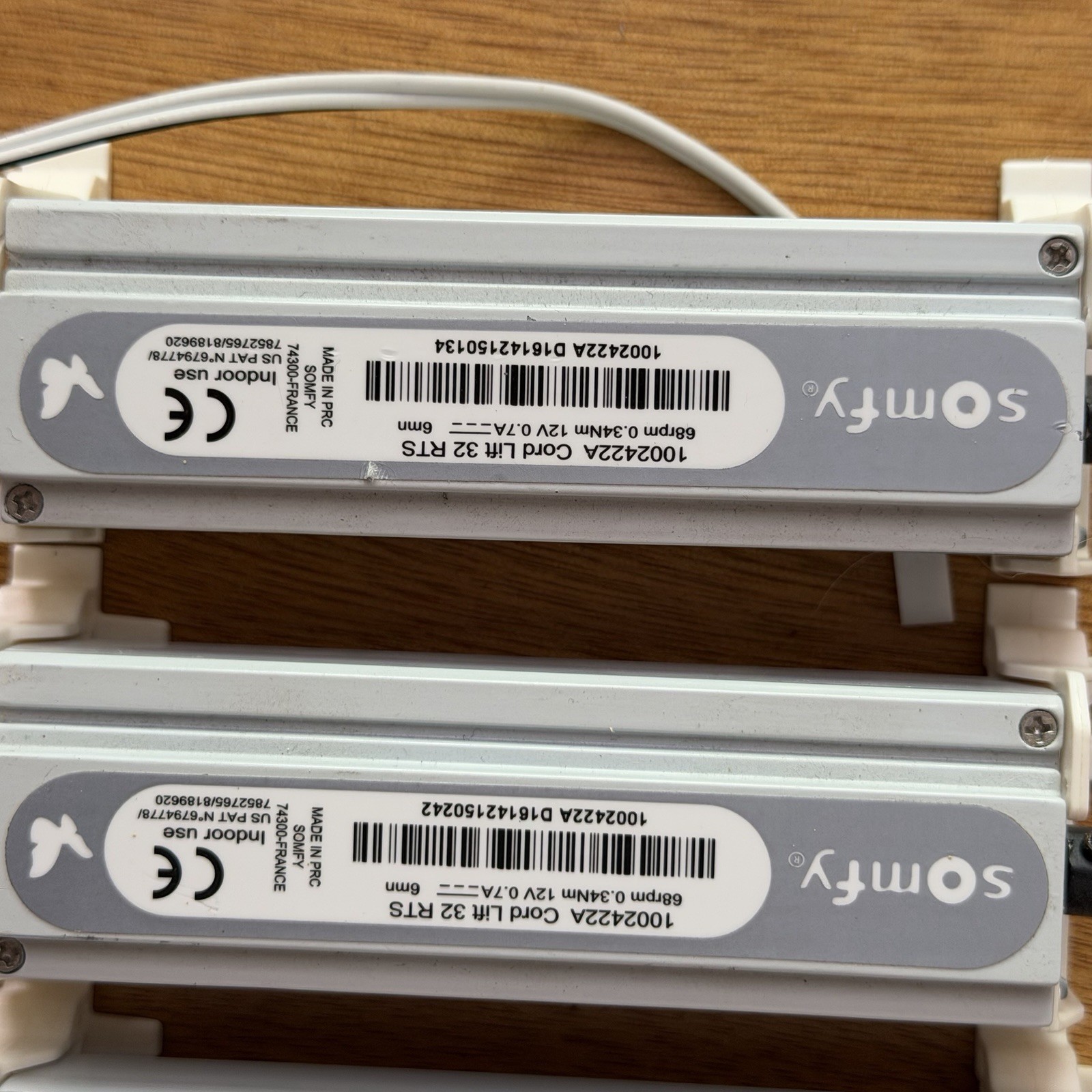 6 Somfy Blind Cord Lift 32 RTS Motors & Battery Tubes, 3 Remotes. Read Descrip.