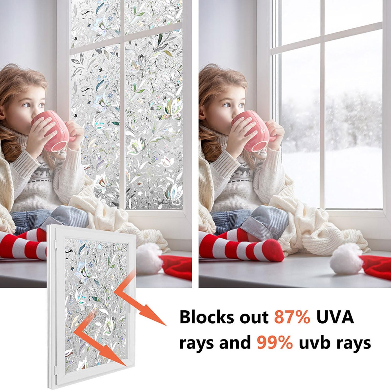 Kromapolis Window Film, Privacy 17.5In x 78.7In, Clear